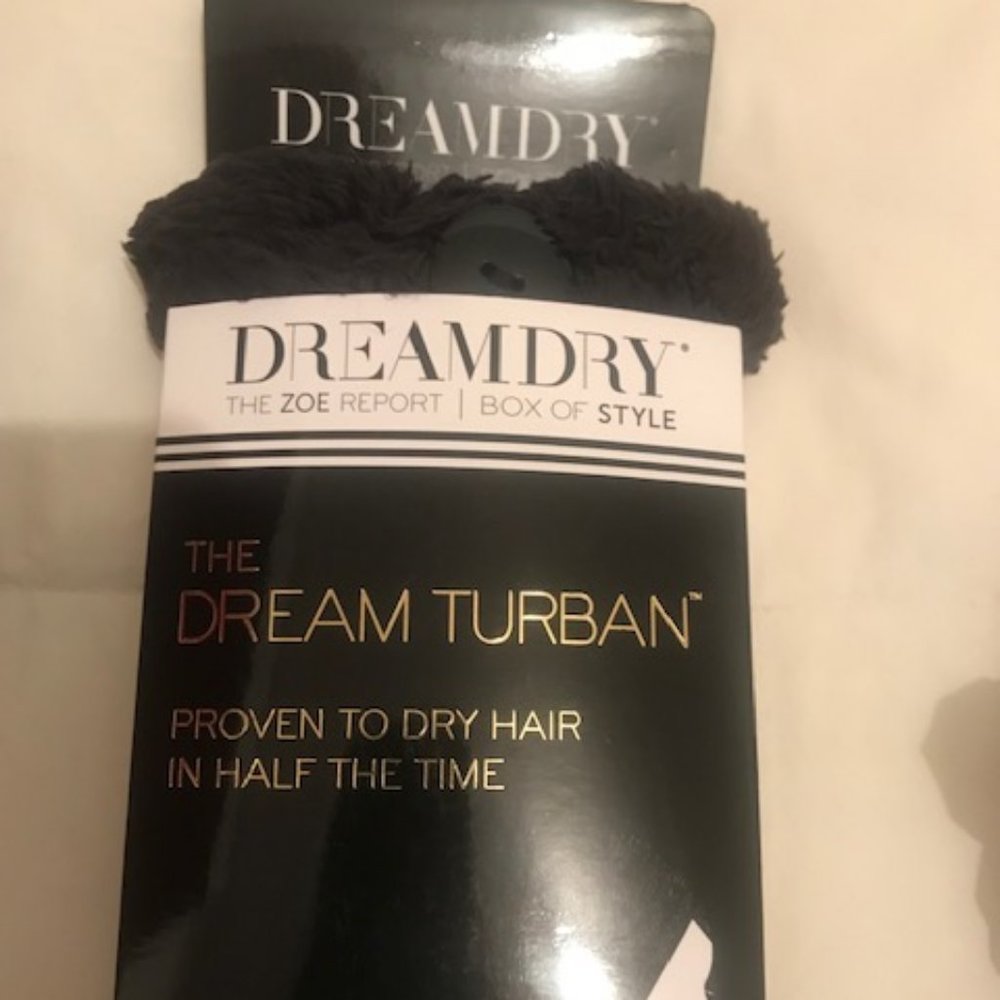 DreamDry Cream Turban Dries Hair Quickly no frizz for hair